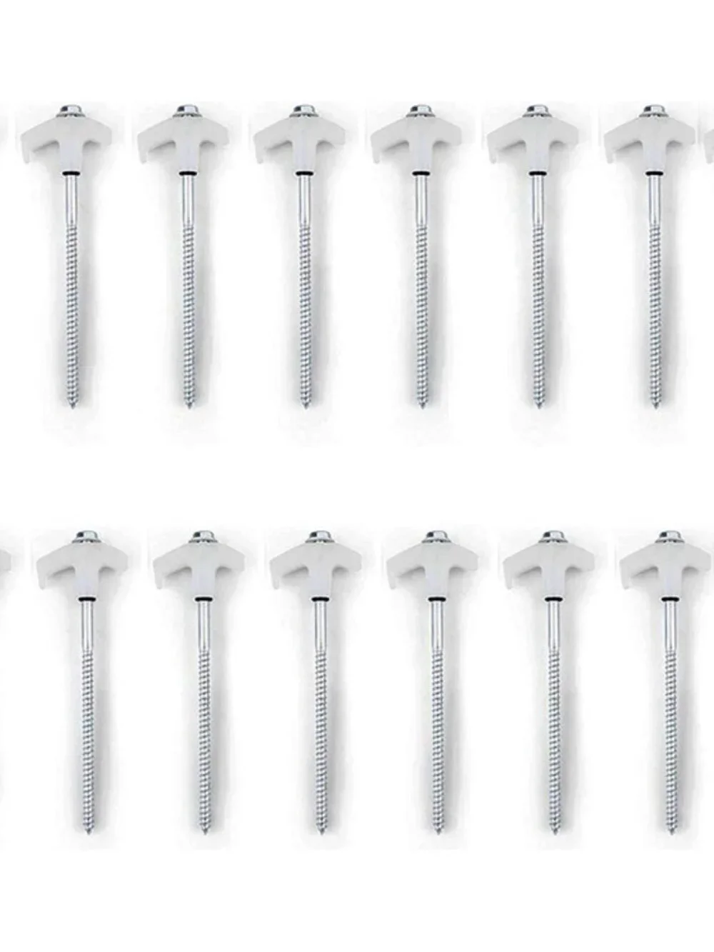 Ground Anchors Screw in, Metal Threaded Tent Spikes, Camping Pegs for Canopies